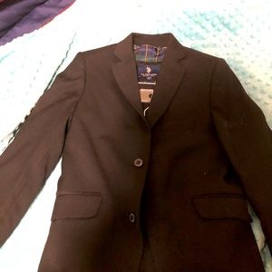 US polo association suit never worn size 8 black